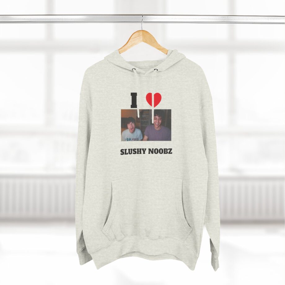I Heart Slushy Noobz Three-panel Fleece Hoodie