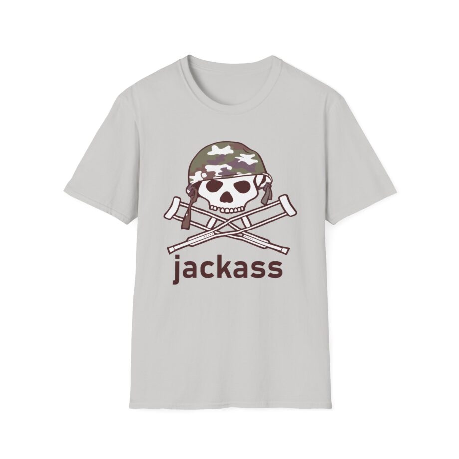 Jackass Camouflage Helmet Unisex Softstyle T-Shirt