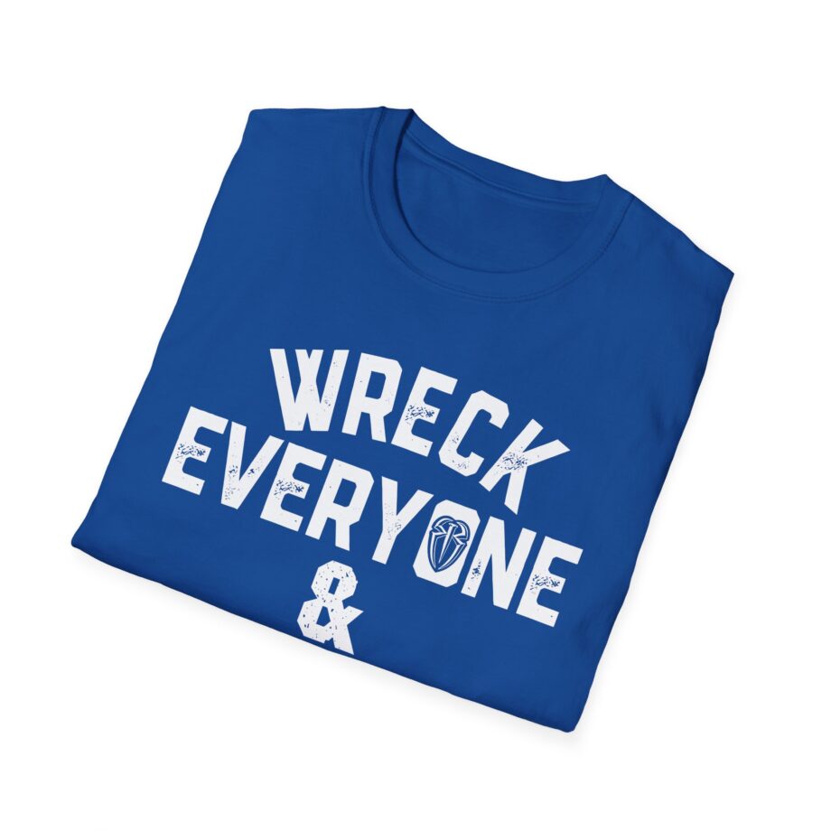 James Droz Wreck Everyone and Leave Unisex Softstyle T-shirt