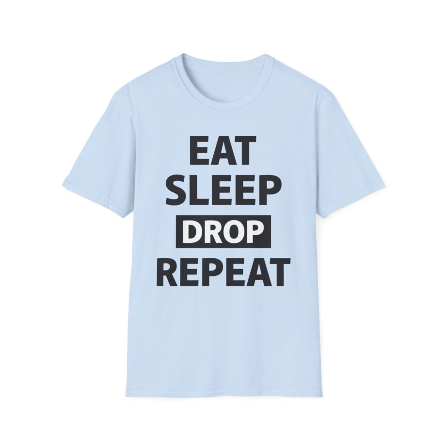 Morgz Eat Sleep Drop Repeat Unisex Softstyle T-Shirt