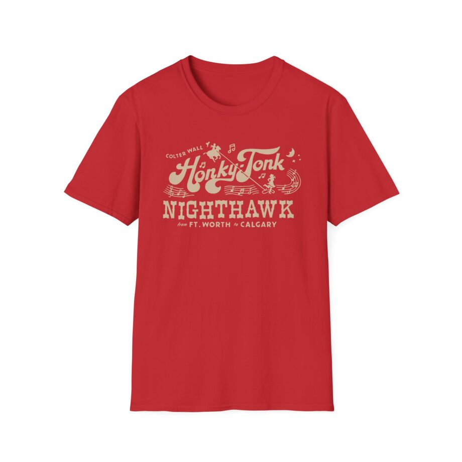 Colter Wall Honky-tonk Nighthawk Unisex Softstyle T-shirt