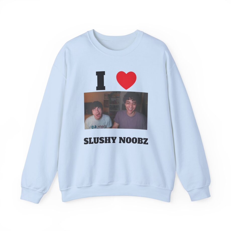 I Heart Slushy Noobz Unisex Heavy Blend Crewneck Sweatshirt