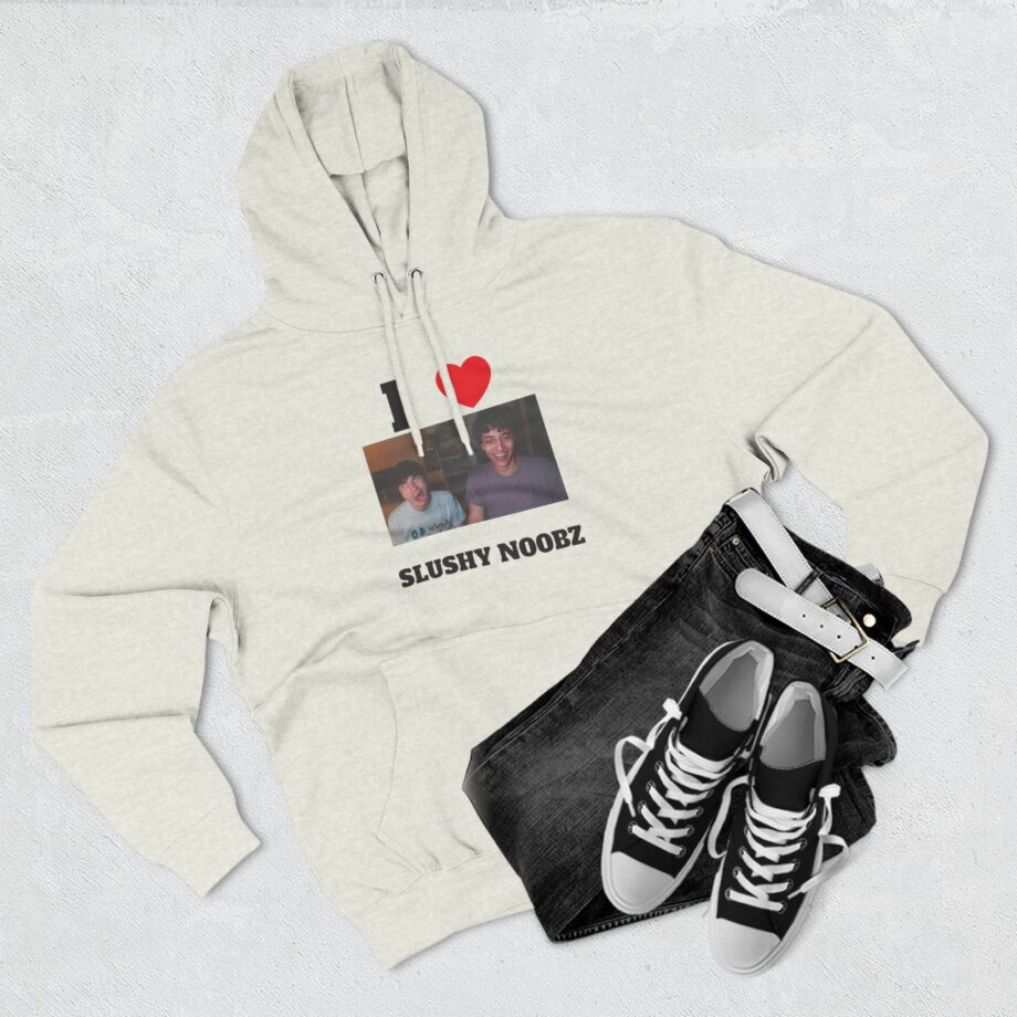 I Heart Slushy Noobz Three-panel Fleece Hoodie