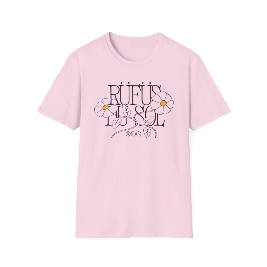 Rufus Du Sol Flower Ecru Unisex Softstyle T-Shirt