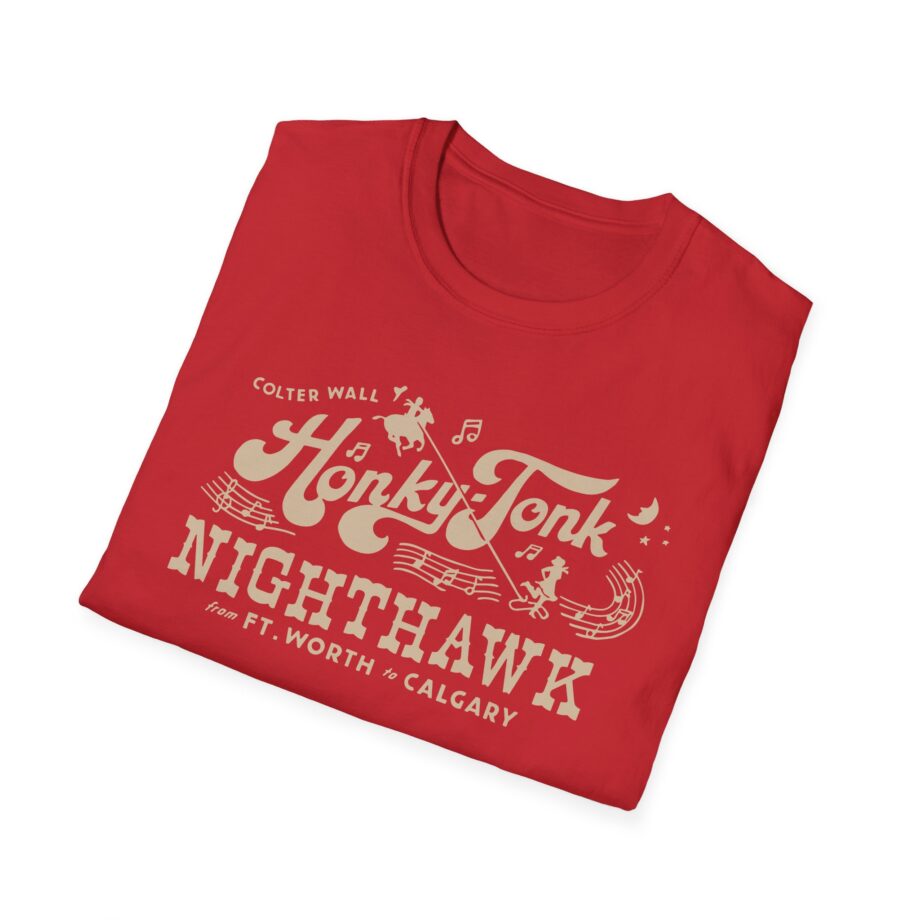 Colter Wall Honky-tonk Nighthawk Unisex Softstyle T-shirt