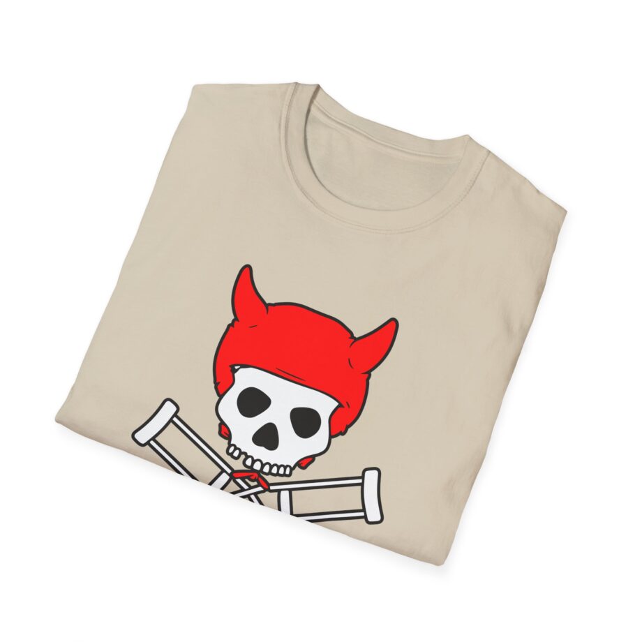 Jackass Devil Horns Skull & Crossbones Unisex Softstyle T-Shirt