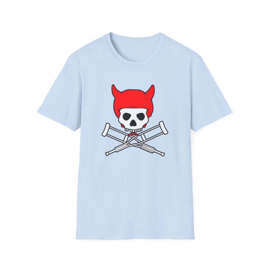 Jackass Devil Horns Skull & Crossbones Unisex Softstyle T-Shirt