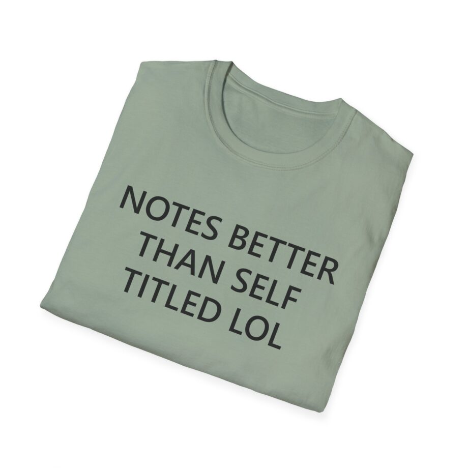 The  Notes > Self Titled Unisex Softstyle T-shirt