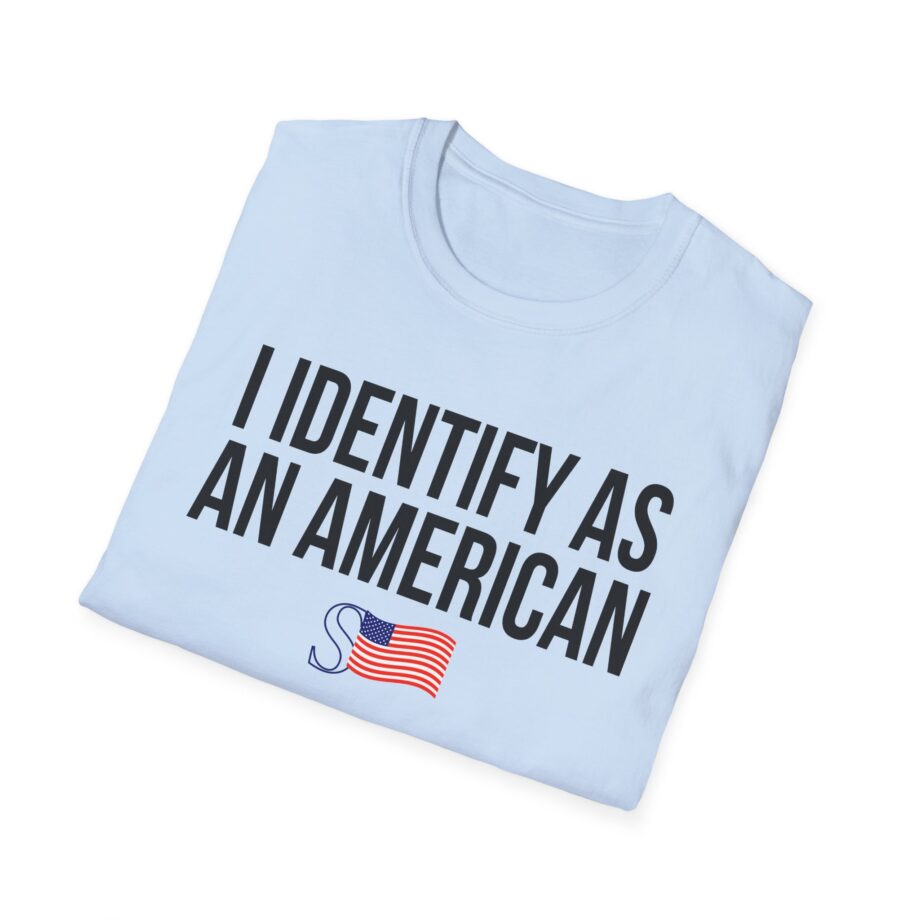 I Identify as an American Unisex Softstyle T-shirt