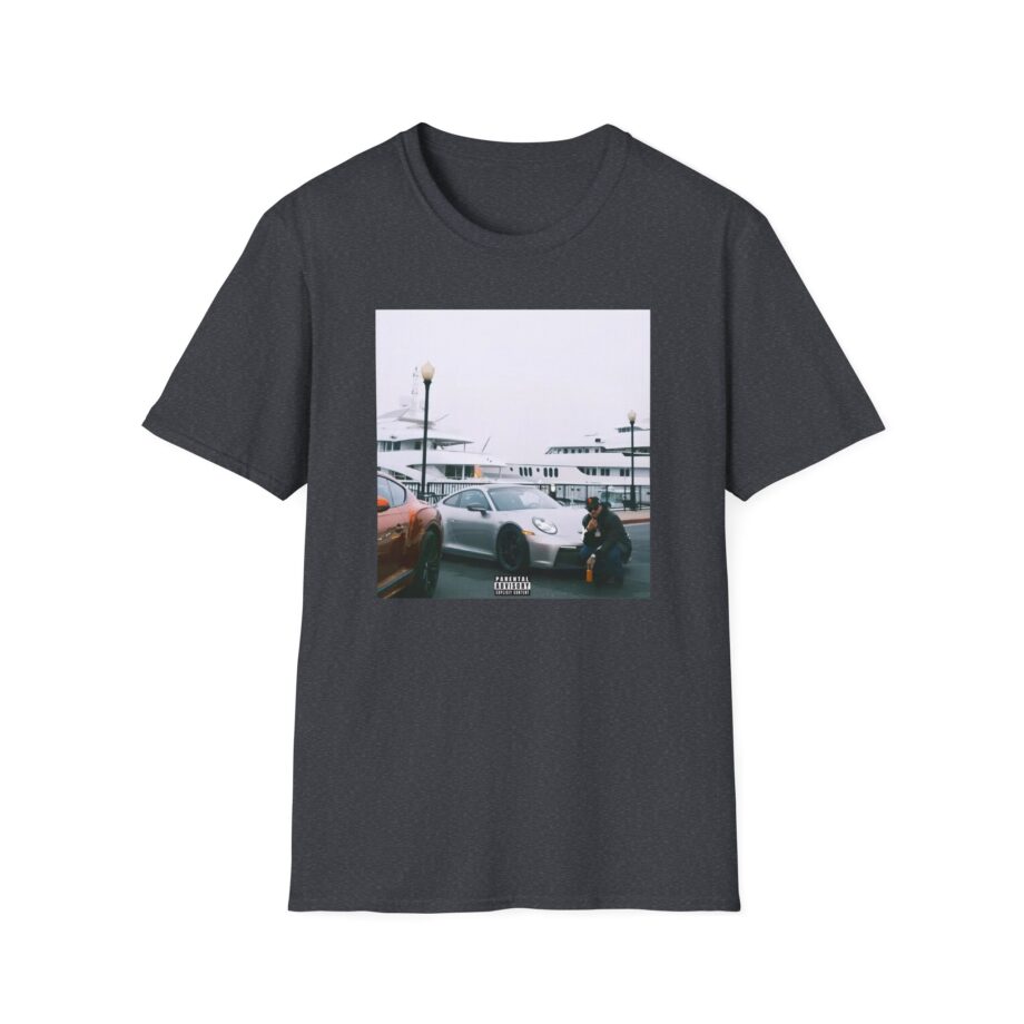 Larry June Spaceships on the Blade Unisex Softstyle T-shirt