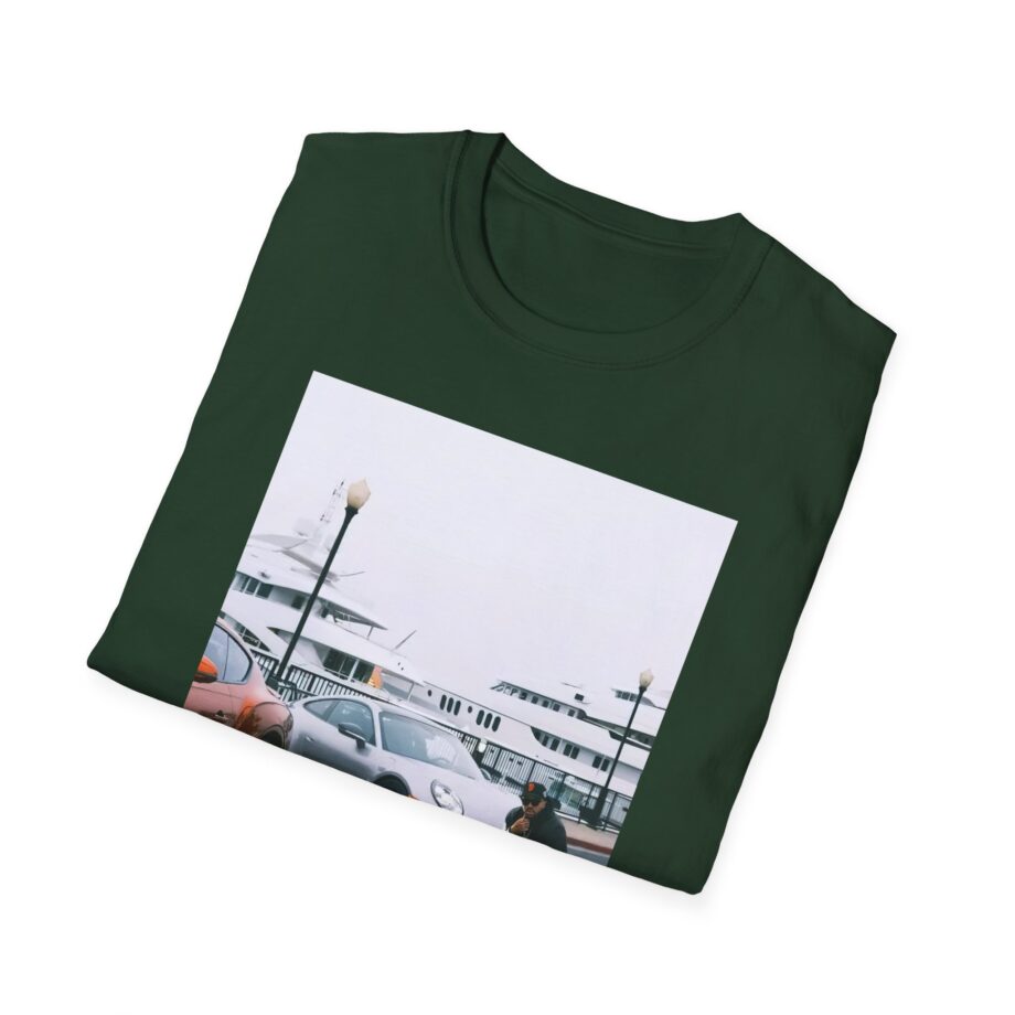 Larry June Spaceships on the Blade Unisex Softstyle T-shirt