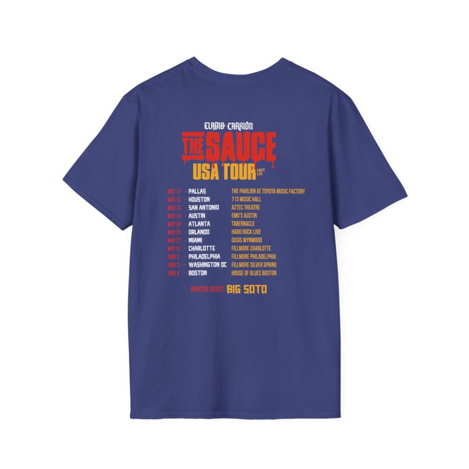 Eladio Carrion Sauce Boyz Usa Tour Unisex Softstyle T-Shirt