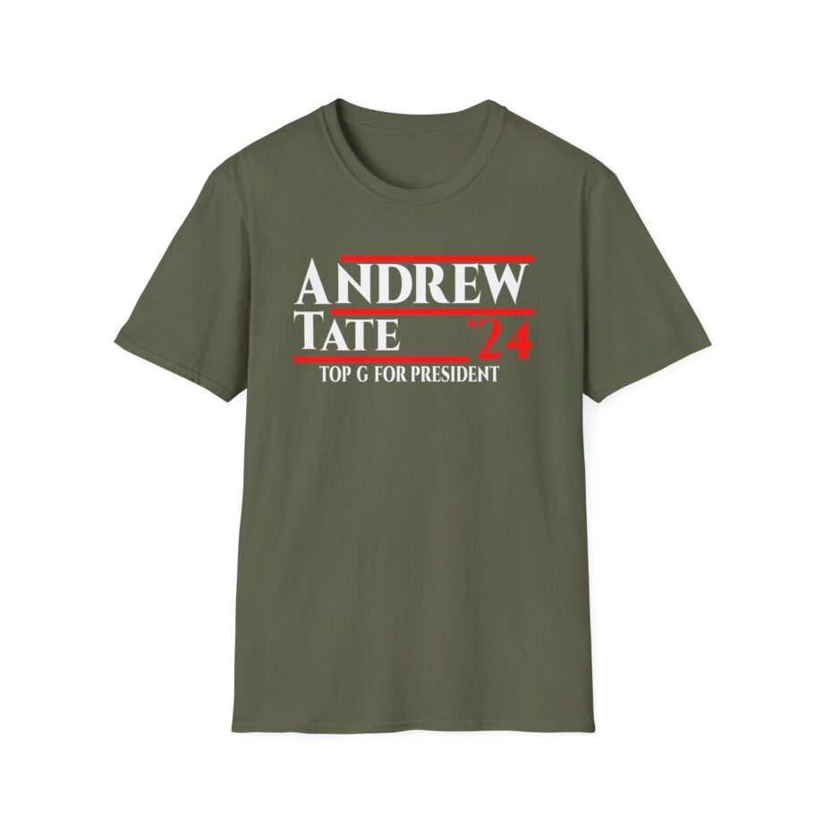 Andrew Tate Top G for President 2024 Unisex Softstyle T-Shirt