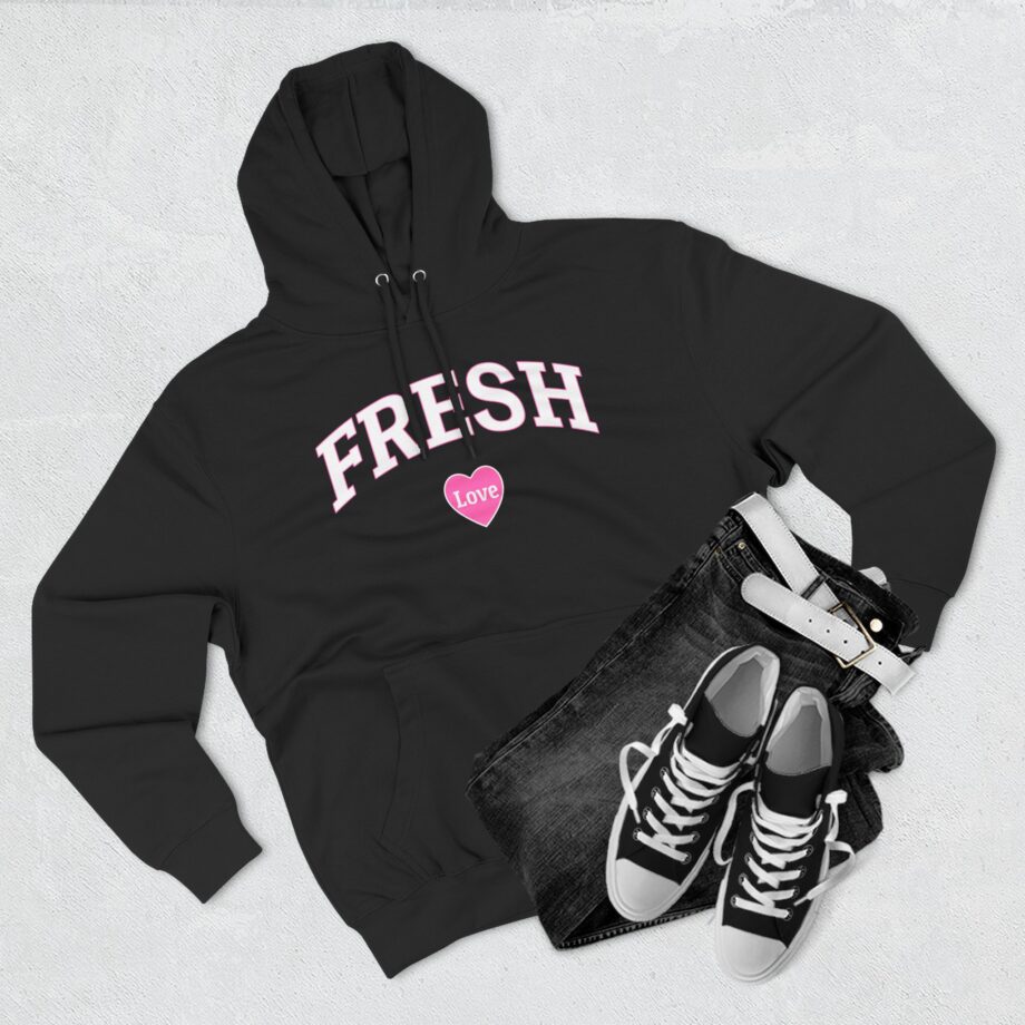 Fresh Love Three-Panel Fleece Hoodie