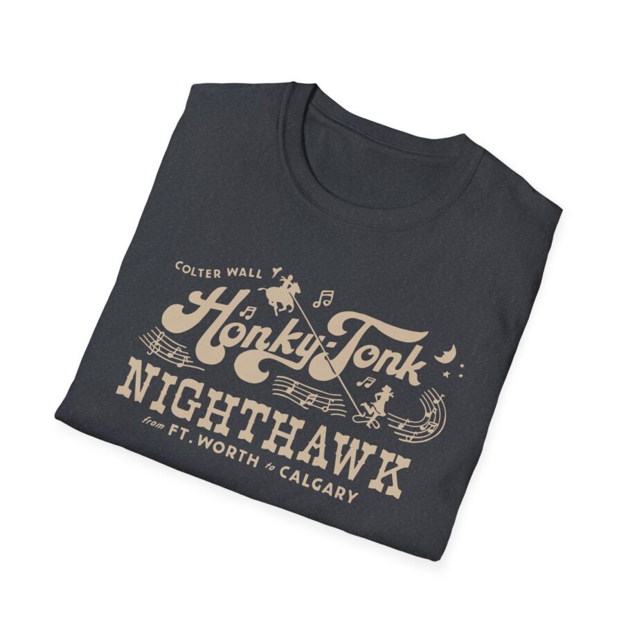 Colter Wall Honky-tonk Nighthawk Unisex Softstyle T-shirt