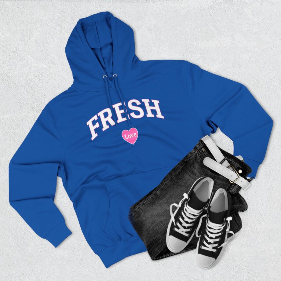 Fresh Love Three-Panel Fleece Hoodie