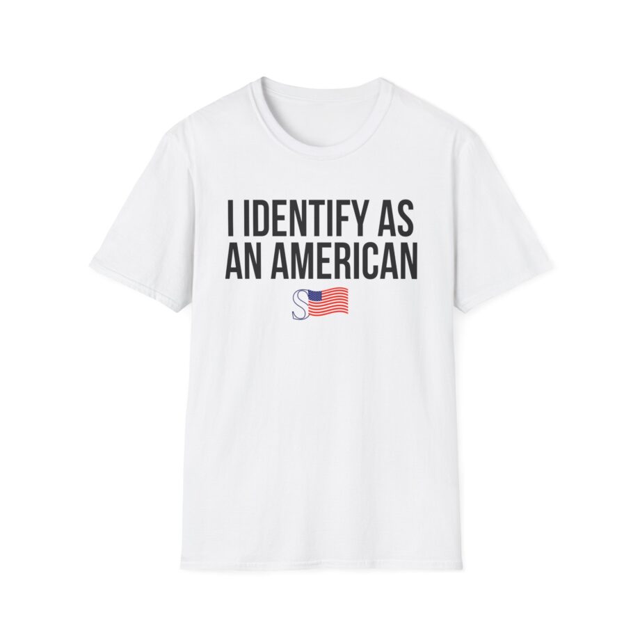 I Identify as an American Unisex Softstyle T-shirt