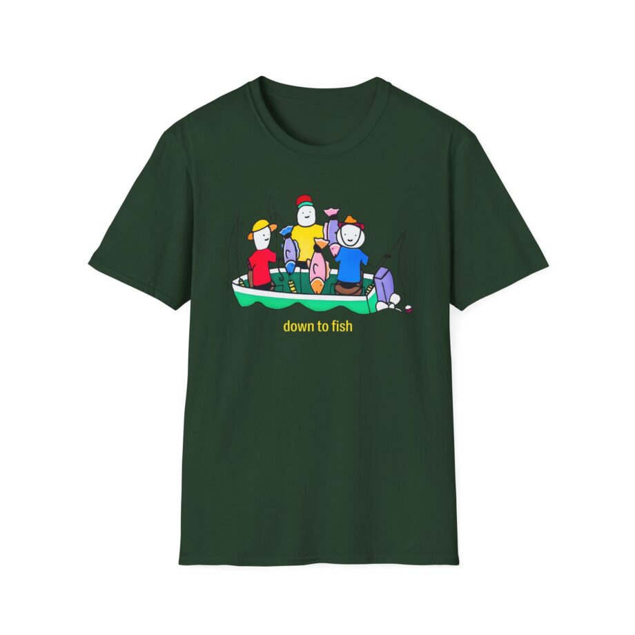 Super Mega Down to Fish Unisex Softstyle T-shirt