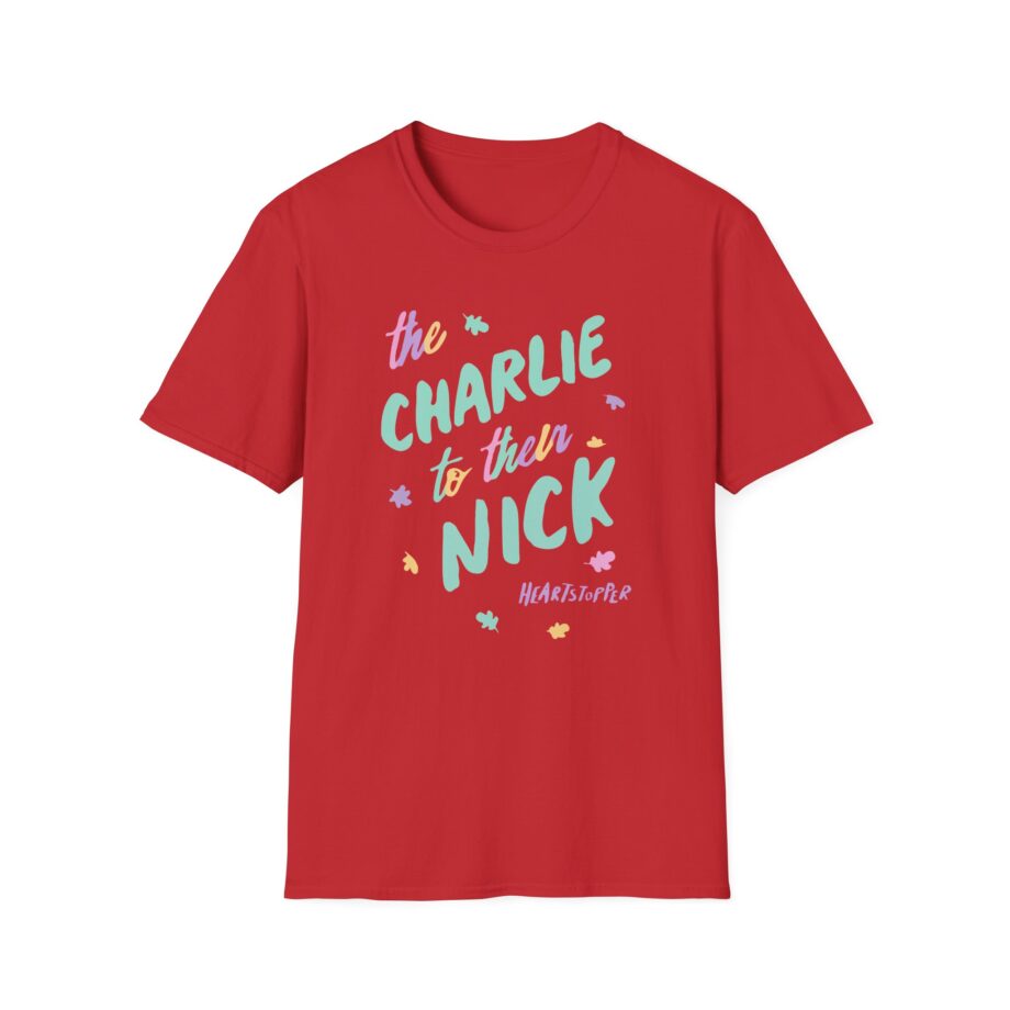 Heartstopper Charlie to Nick Pride Unisex Softstyle T-Shirt
