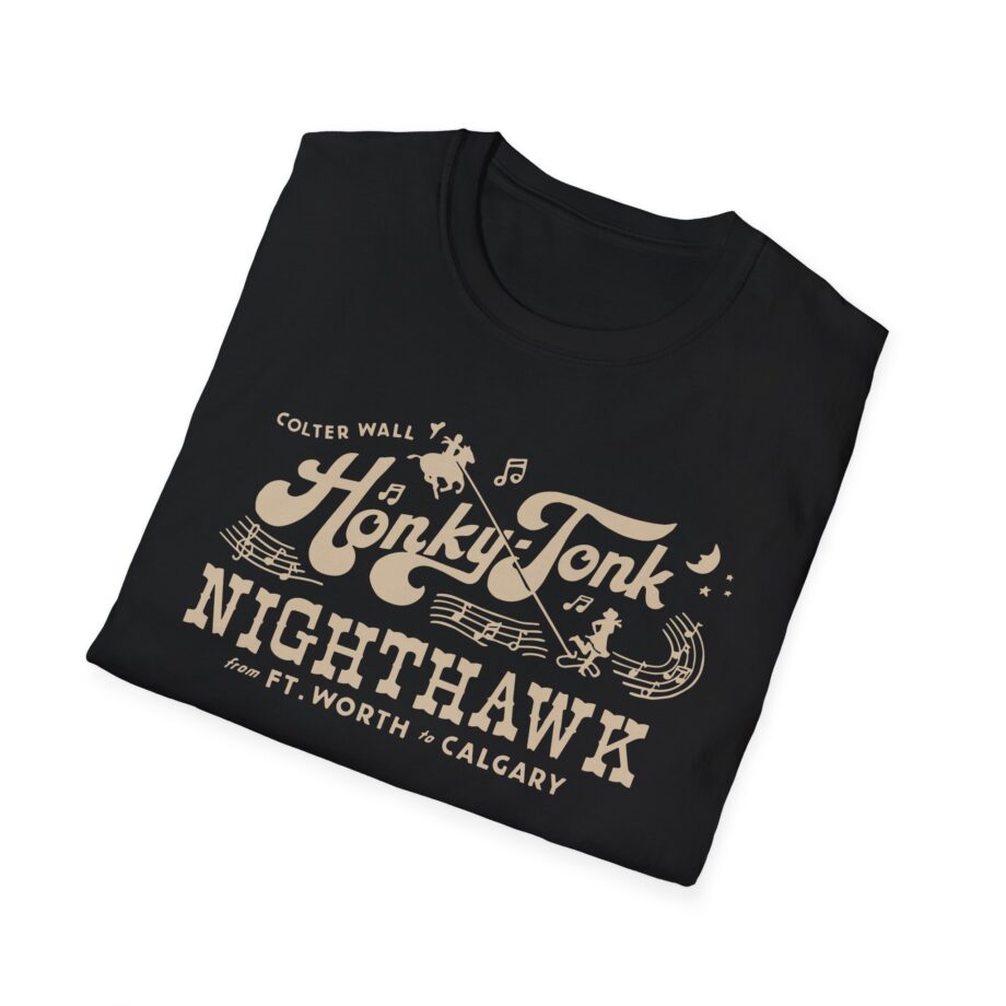 Colter Wall Honky-tonk Nighthawk Unisex Softstyle T-shirt