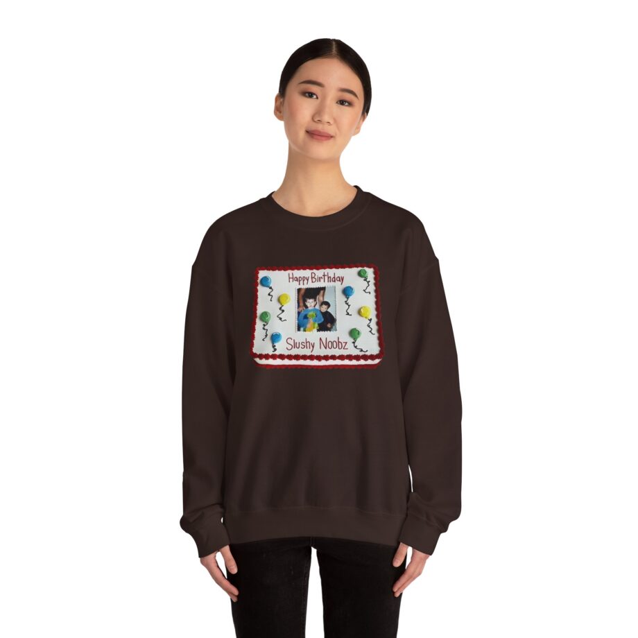 Slushy Noobz Birthday Cake Unisex Heavy Blend Crewneck Sweatshirt