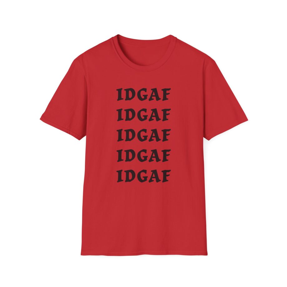 Sadie Crowell Idgaf Neon Middle Finger Unisex Softstyle T-shirt