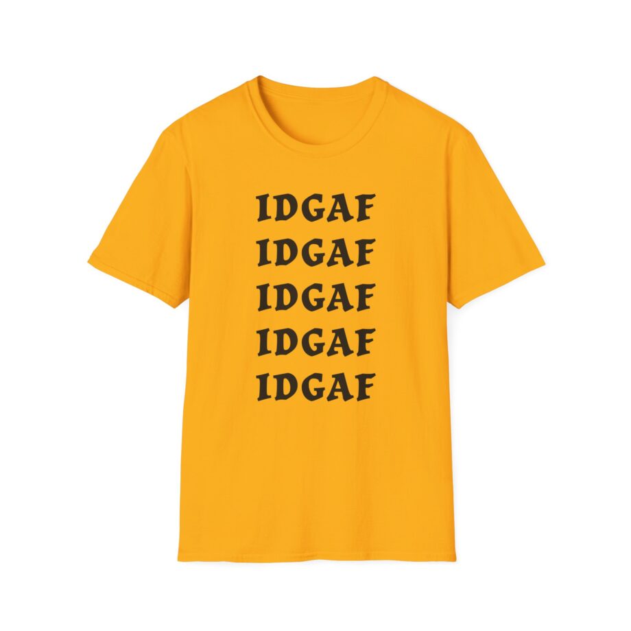 Sadie Crowell Idgaf Neon Middle Finger Unisex Softstyle T-shirt