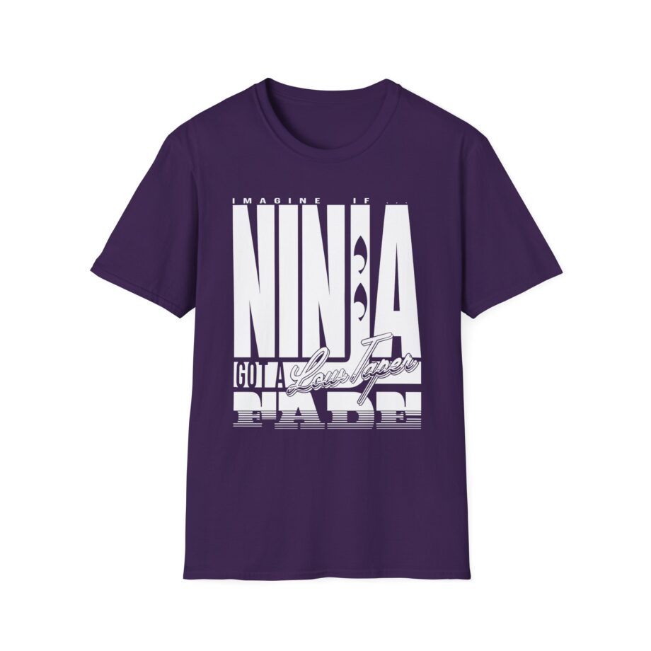 Ninja  Low Taper Fade Tan Unisex Softstyle T-shirt