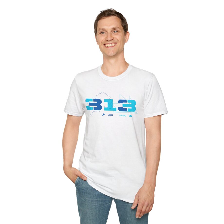 Ninja Detroit Lions Unisex Softstyle T-Shirt