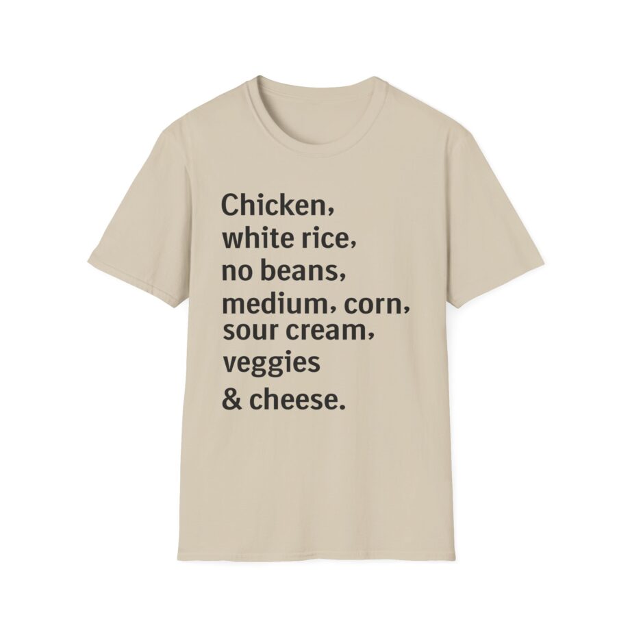 Chipotle Custom Order Unisex Softstyle T-shirt