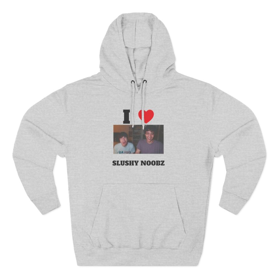 I Heart Slushy Noobz Three-panel Fleece Hoodie