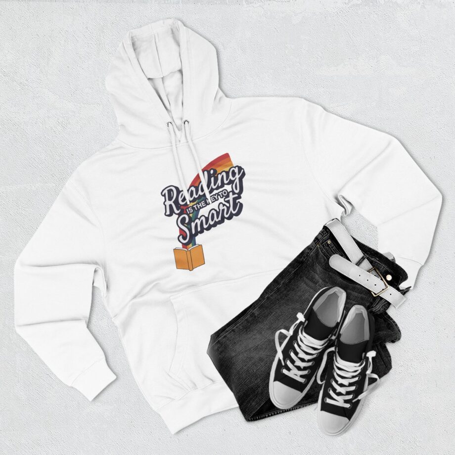Nate Bargatze Reading is the Key to Smart Three-panel Fleece Hoodie