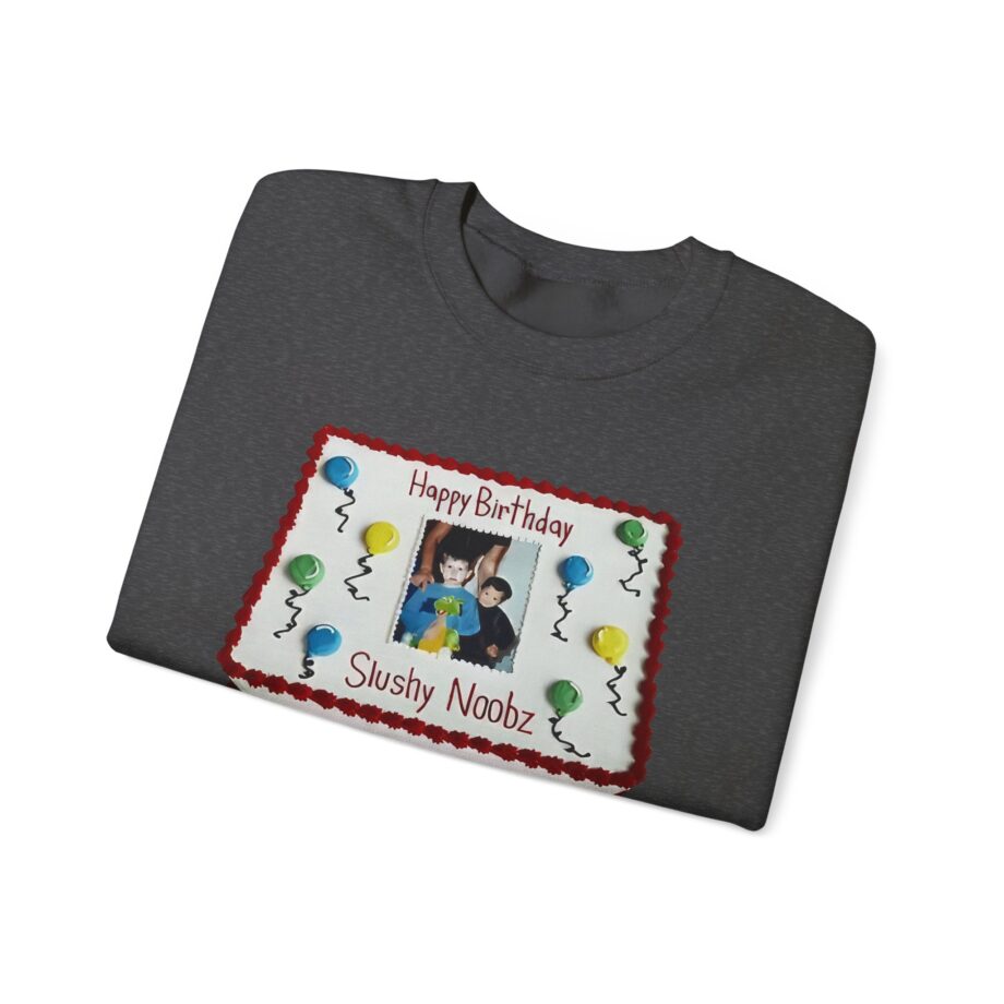 Slushy Noobz Birthday Cake Unisex Heavy Blend Crewneck Sweatshirt