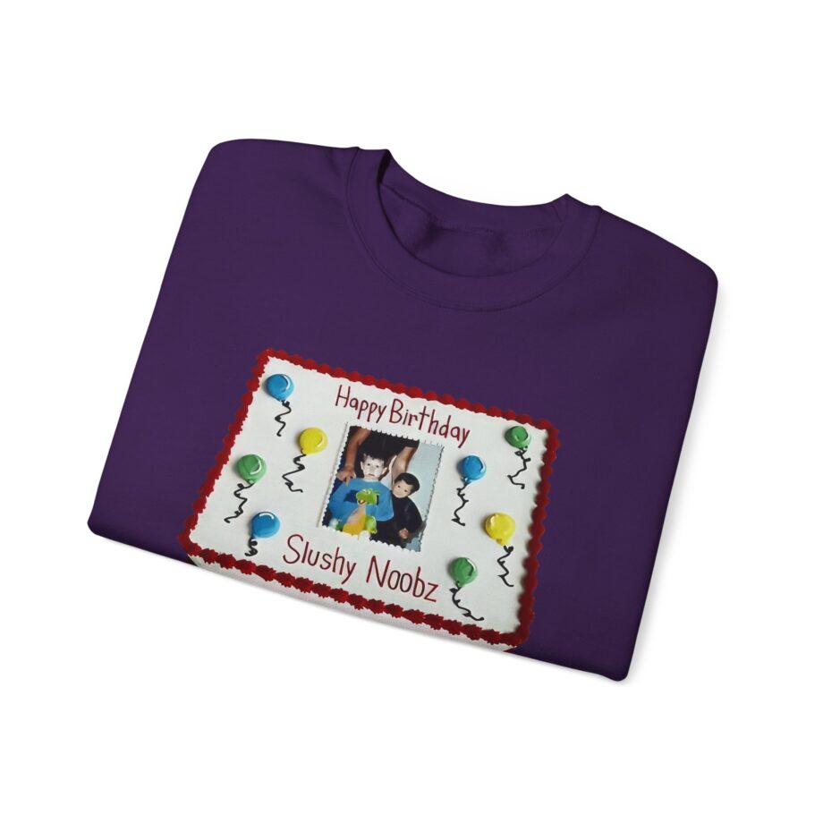 Slushy Noobz Birthday Cake Unisex Heavy Blend Crewneck Sweatshirt