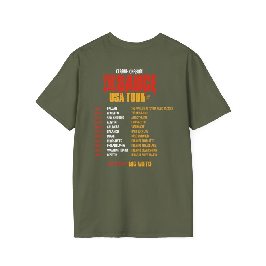Eladio Carrion Sauce Boyz Usa Tour Unisex Softstyle T-Shirt