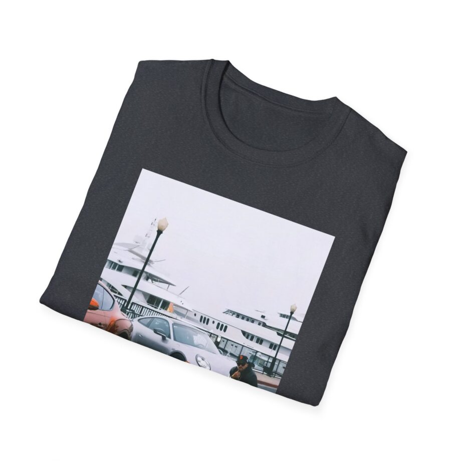 Larry June Spaceships on the Blade Unisex Softstyle T-shirt