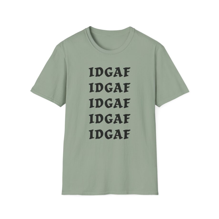 Sadie Crowell Idgaf Neon Middle Finger Unisex Softstyle T-shirt