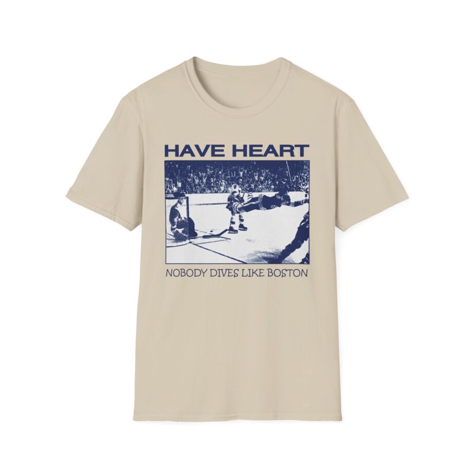 Have Heart Nobody Dives Like Boston Unisex Softstyle T-shirt