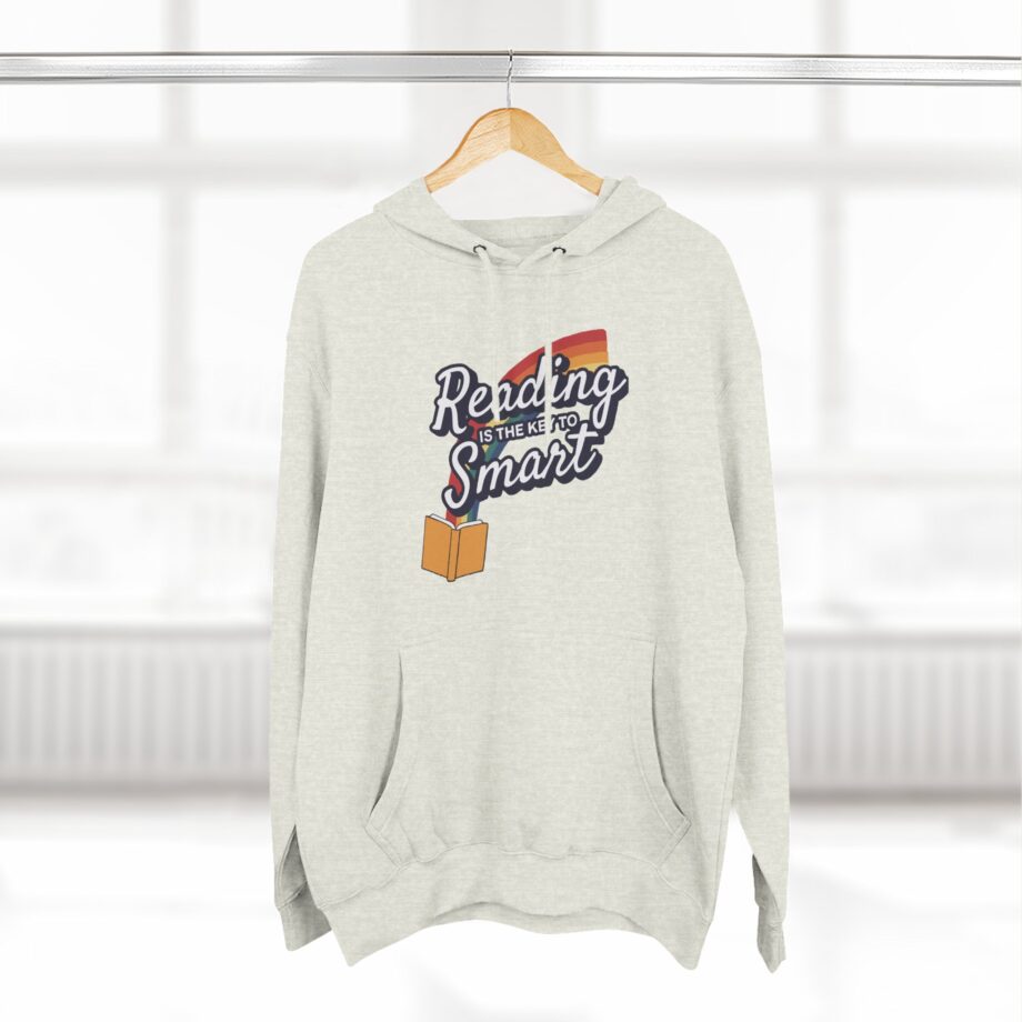 Nate Bargatze Reading is the Key to Smart Three-panel Fleece Hoodie