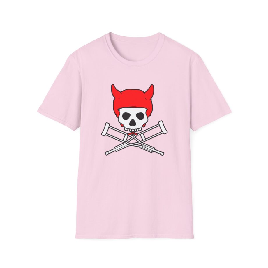 Jackass Devil Horns Skull & Crossbones Unisex Softstyle T-Shirt