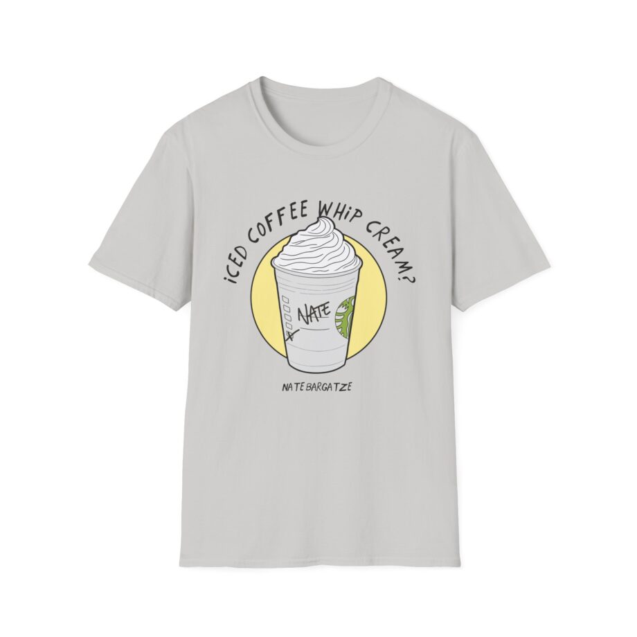 Nate Bargatze  Iced Coffee Whip Cream Unisex Softstyle T-Shirt