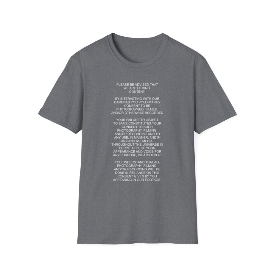 Nekrogoblikon We Are Filming Content Unisex Softstyle T-Shirt