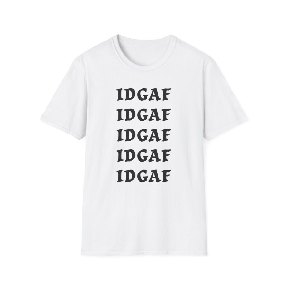Sadie Crowell Idgaf Neon Middle Finger Unisex Softstyle T-shirt