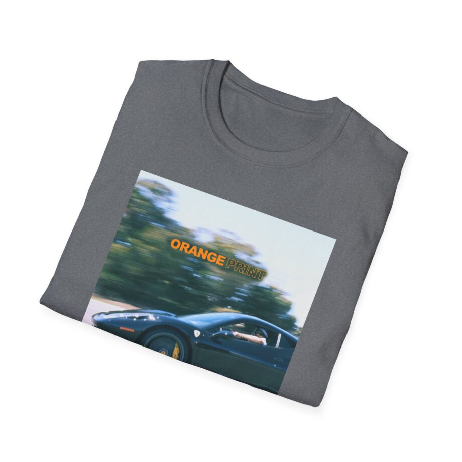 Larry June Orange Print Unisex Softstyle T-shirt