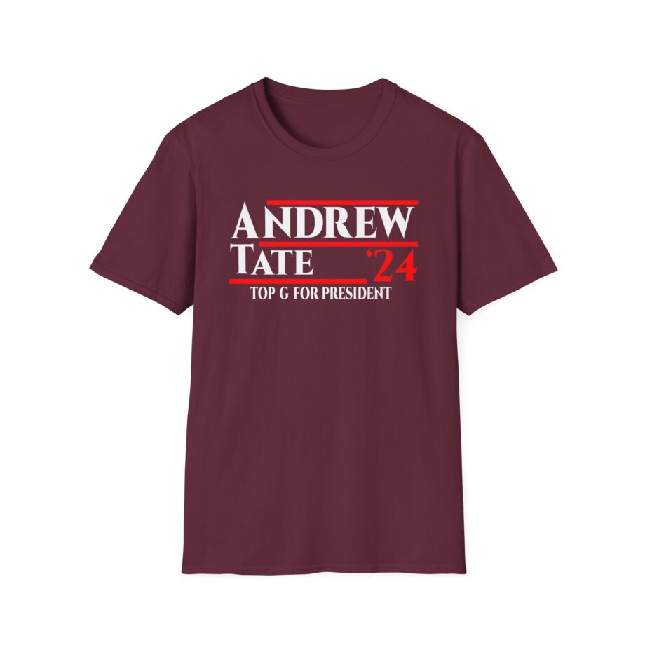 Andrew Tate Top G for President 2024 Unisex Softstyle T-Shirt