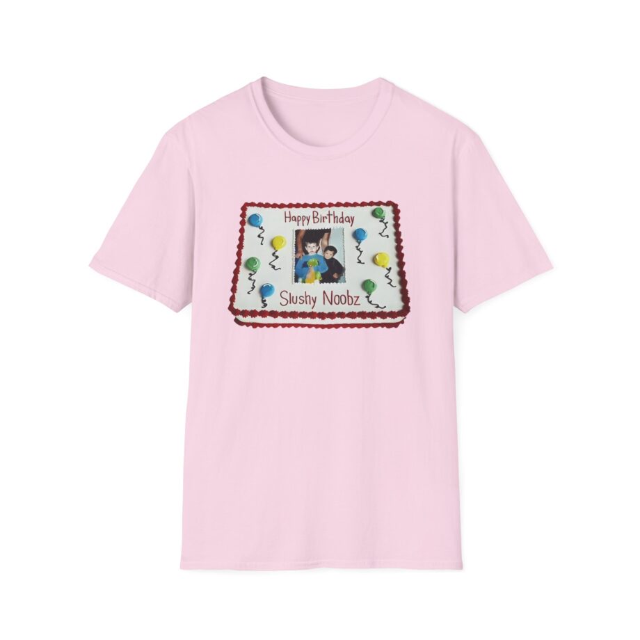 Slushy Noobz Birthday Cake Unisex Softstyle T-shirt