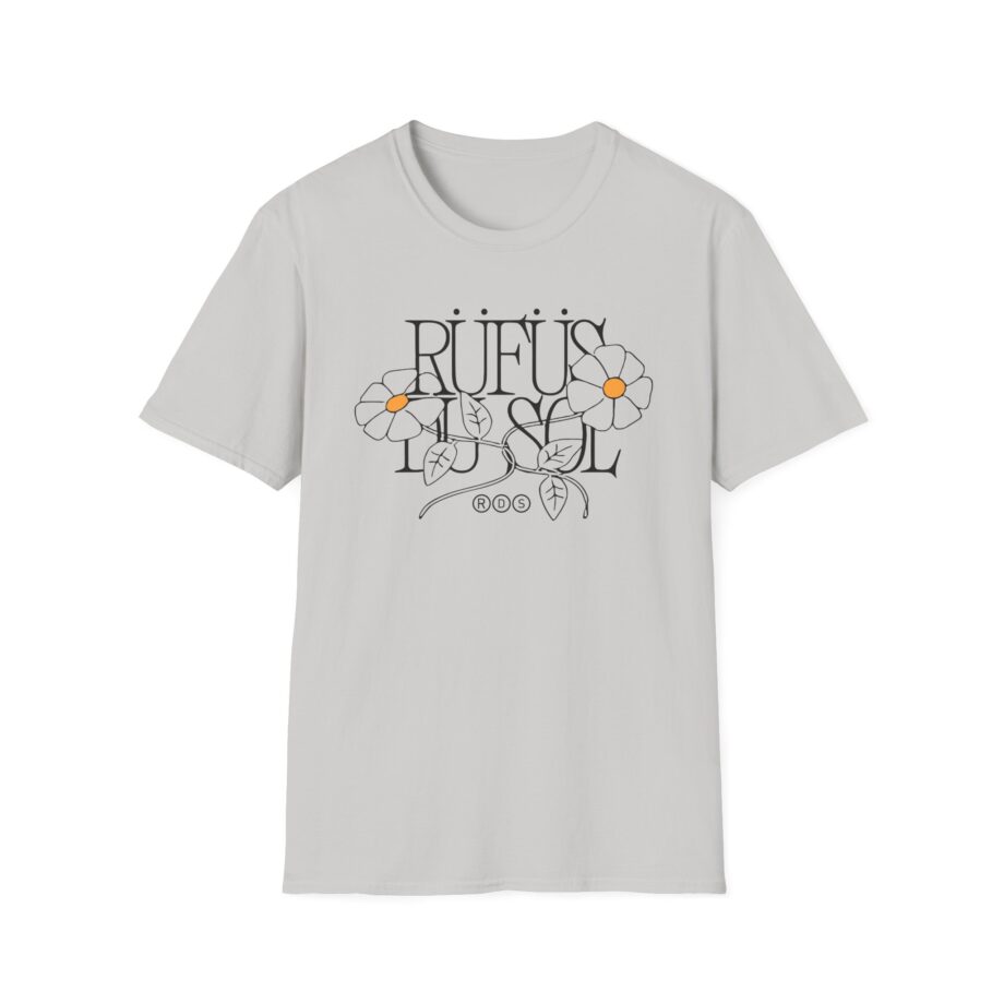 Rufus Du Sol Flower Ecru Unisex Softstyle T-Shirt