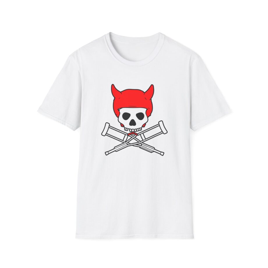 Jackass Devil Horns Skull & Crossbones Unisex Softstyle T-Shirt