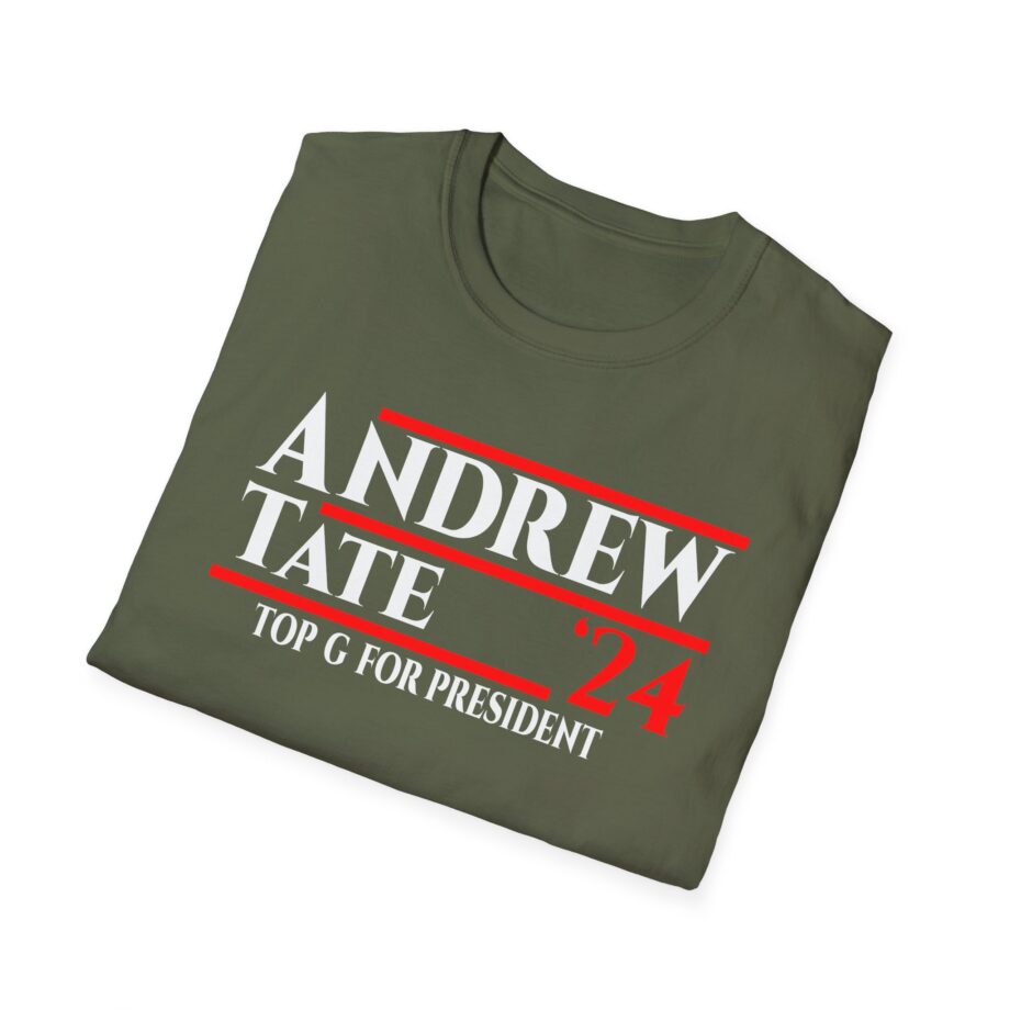Andrew Tate Top G for President 2024 Unisex Softstyle T-Shirt