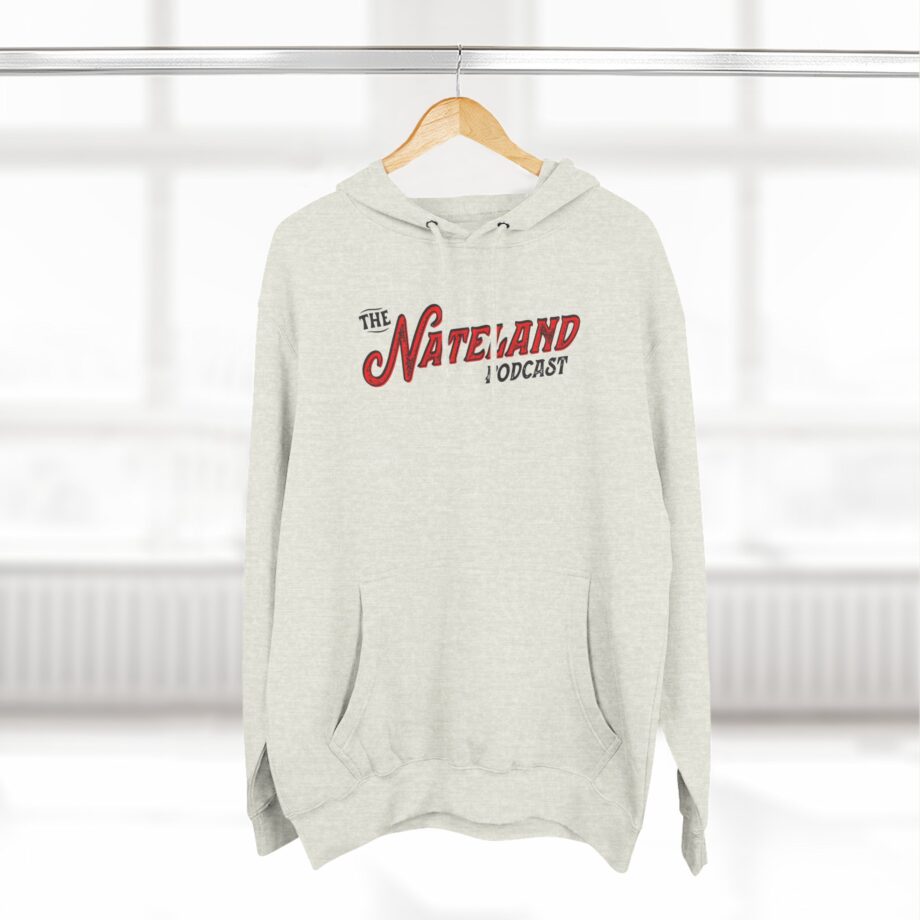 Nate Bargatze  Nateland Podcast Three-panel Fleece Hoodie
